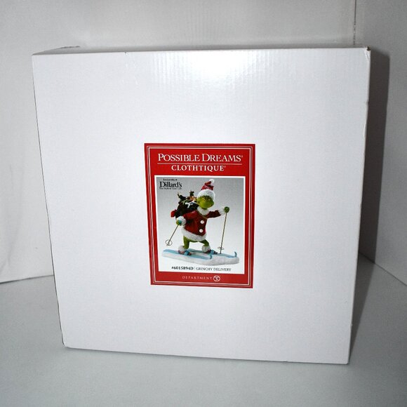 Dept 56 Grinch Possible Dreams Grinchy Delivery #6015894D NIB - Picture 1 of 4